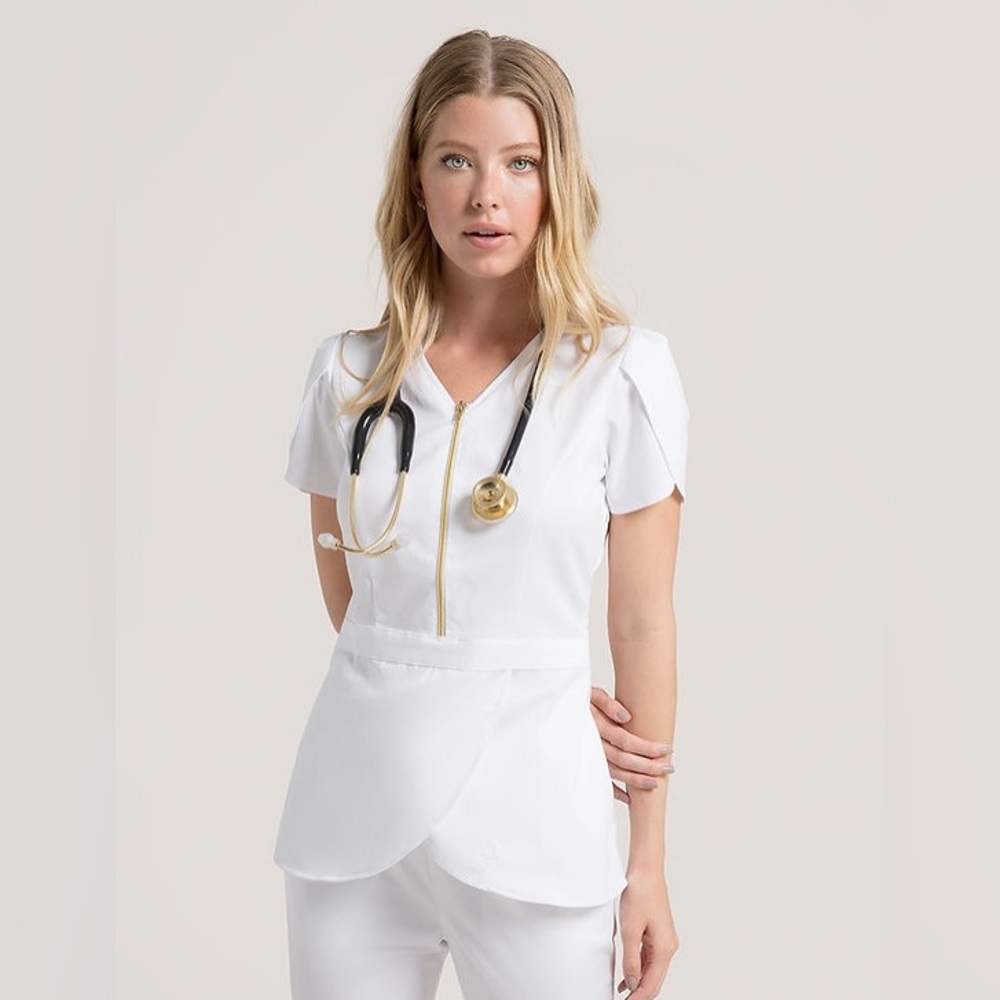 White Scrub Set